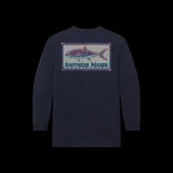 Youth Tile Fish Tee - Long Sleeve