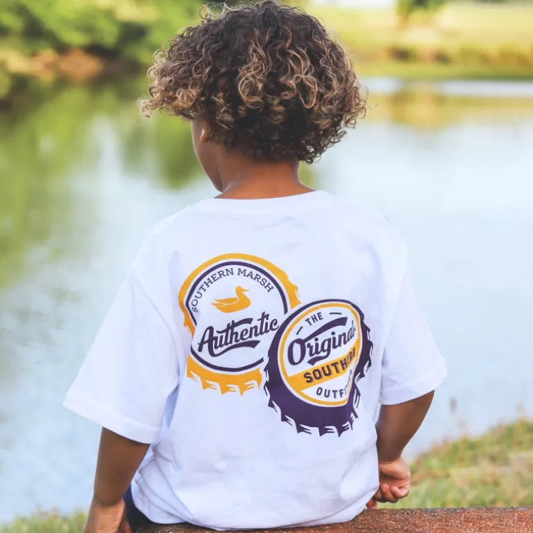 Youth Vintage Caps Tee - Original Southern