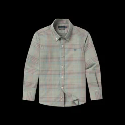 Youth Winfield Grid Performance Dress Shirt