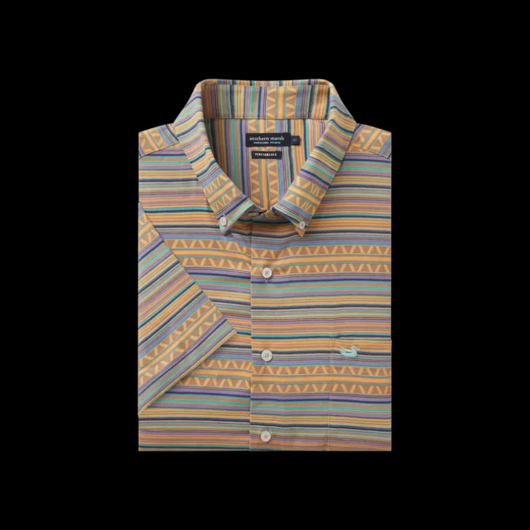Yuma Performance Shirt - Pacific Stripe