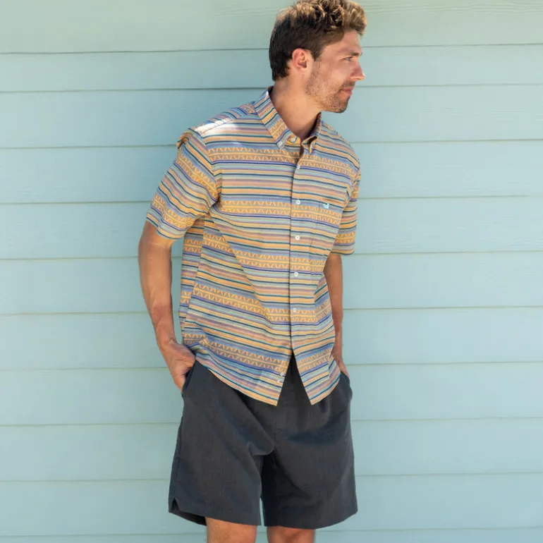 Yuma Performance Shirt - Pacific Stripe